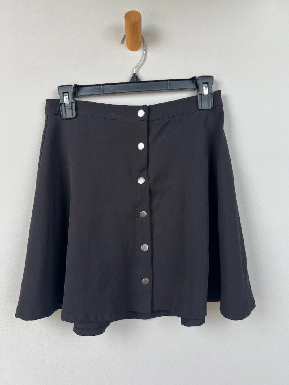 Harlowe & Graham Black Fit & Flare Mini Skirt - Small